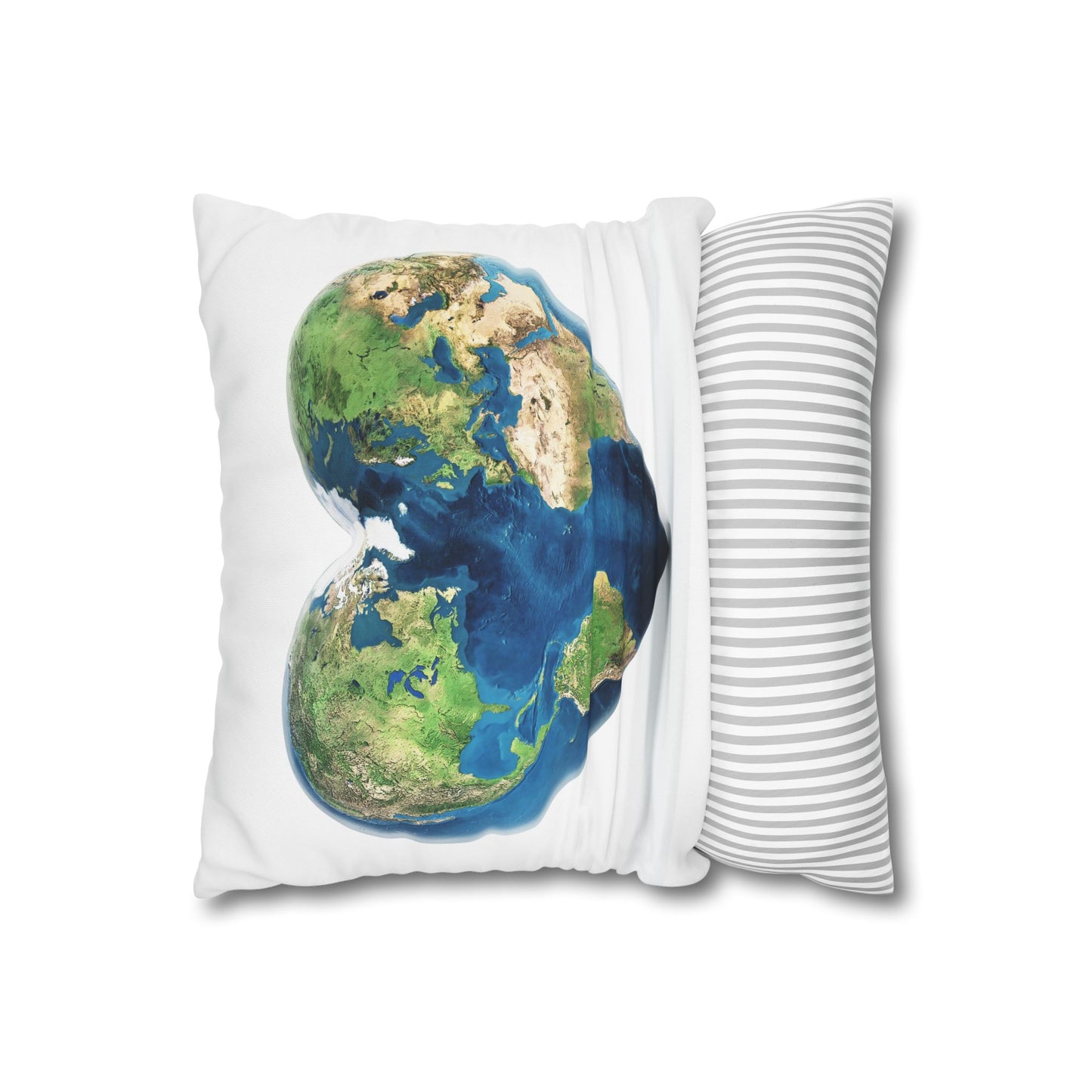 "Joy" and Earth Heart Decorative Pillow Cover