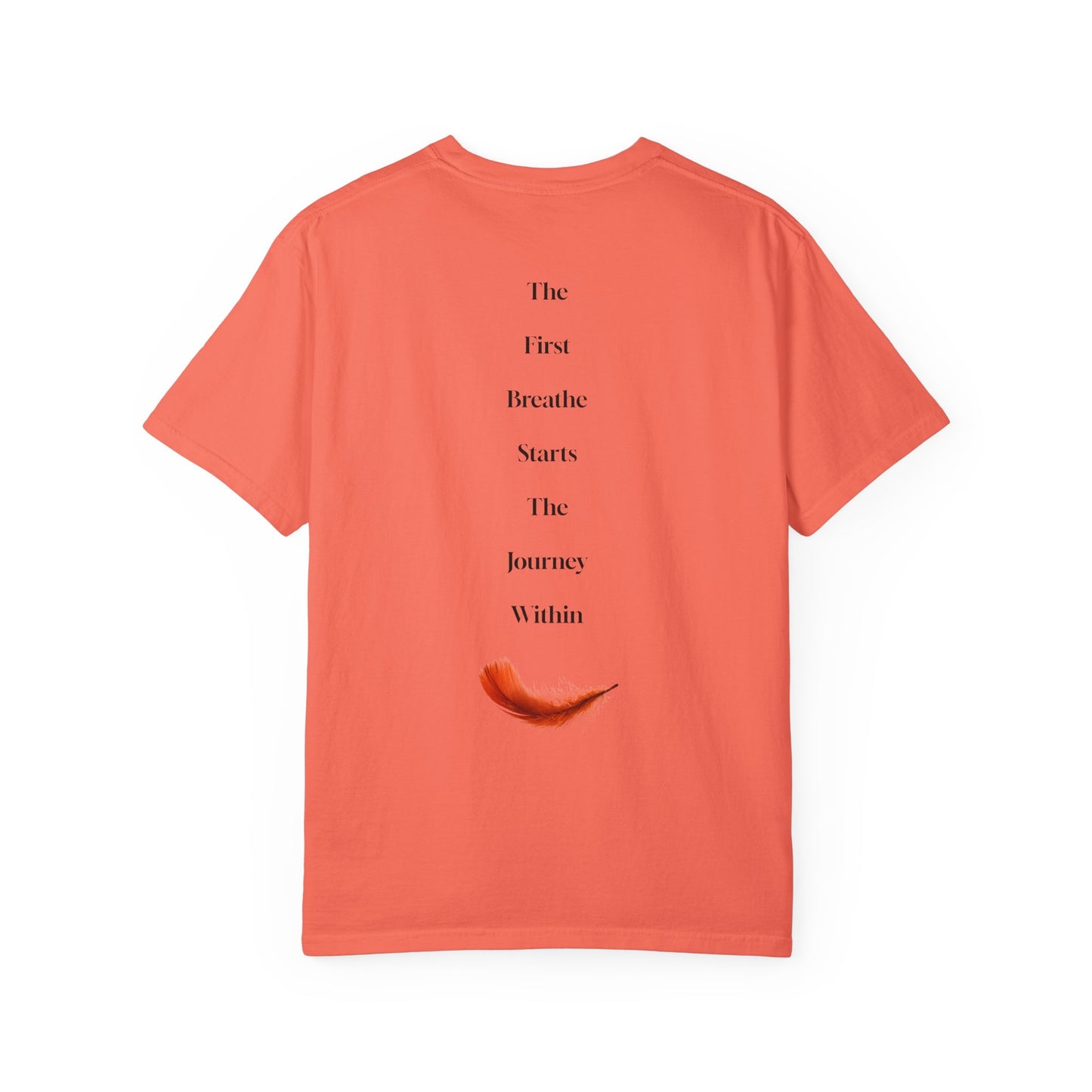 The Power of Words Collection - "Breathe" with Feather Unisex Soft-style T-Shirt