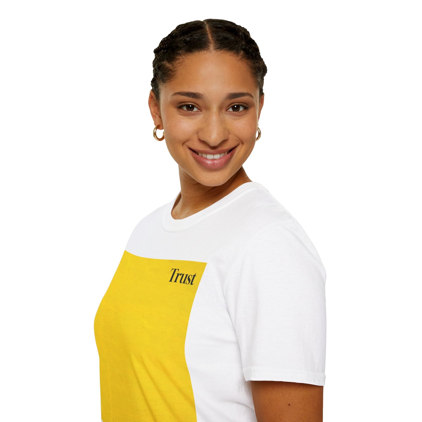 The Power of Color Collection - "Trust" in Yellow Unisex Softstyle T-Shirt