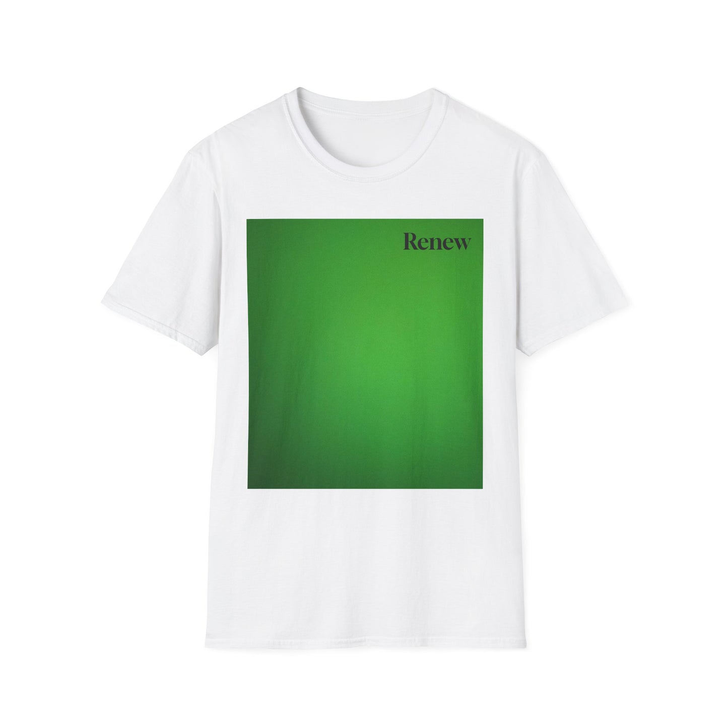 The Power of Color Collection - "Renew" in Green Unisex Softstyle T-Shirt