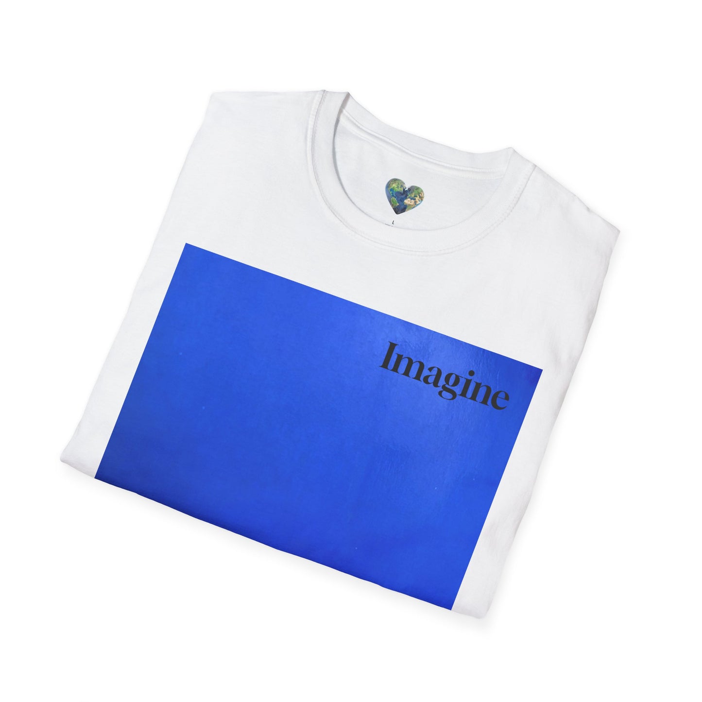 The Power of Color Collection - "Imagine" in Blue Unisex Softstyle T-Shirt