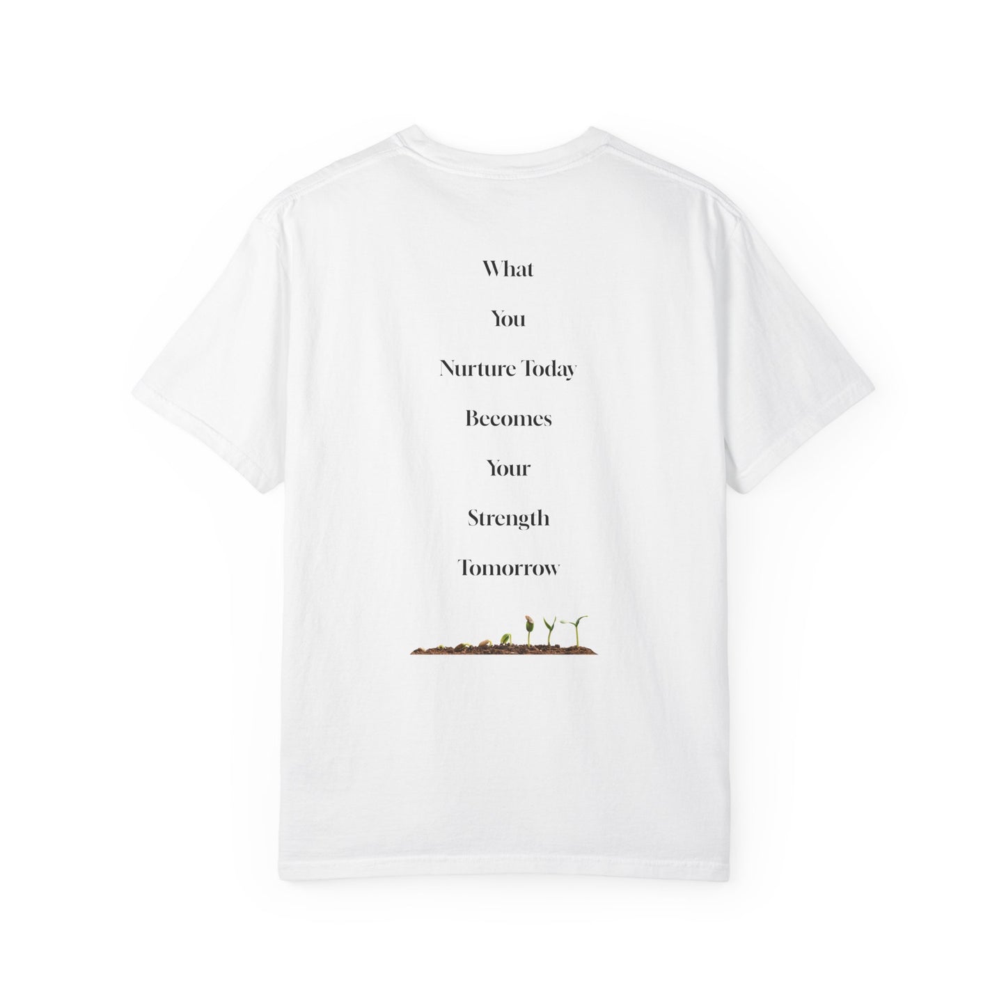 The Power of Words Collection - "Nurture" with Growing Plant Unisex Soft-style T-Shirt