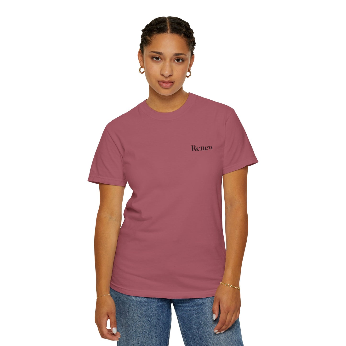 The Power of Words Collection - "Renew" with Moon Phases Unisex Soft-style T-Shirt