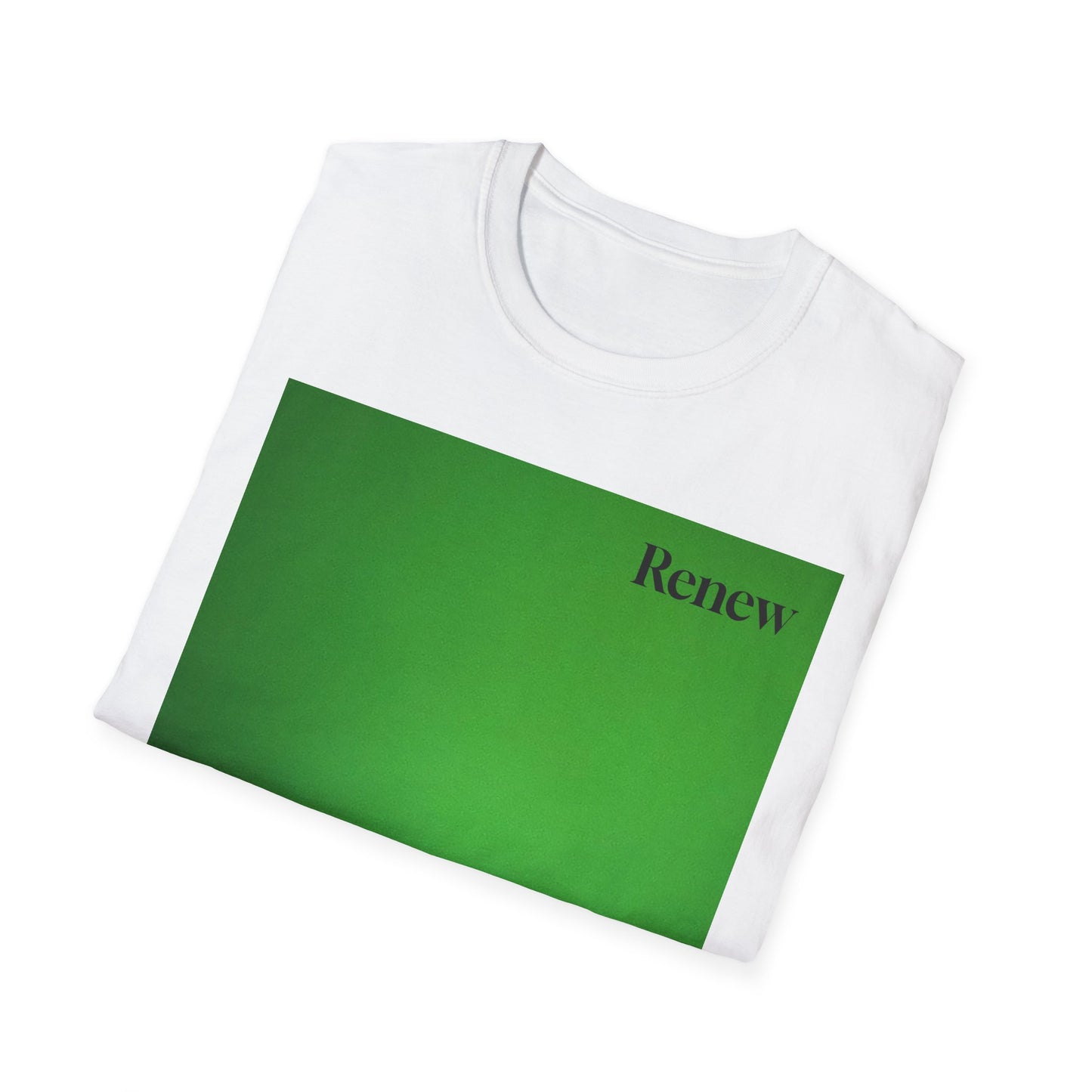 The Power of Color Collection - "Renew" in Green Unisex Softstyle T-Shirt