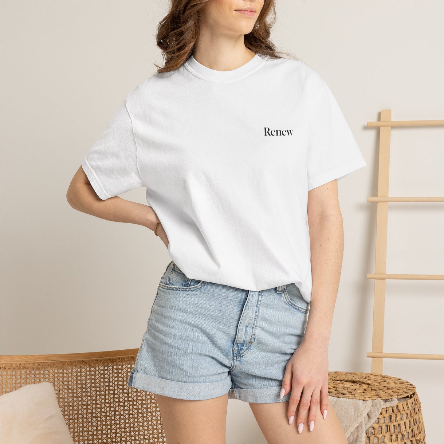 The Power of Words Collection - "Renew" with Moon Phases Unisex Soft-style T-Shirt