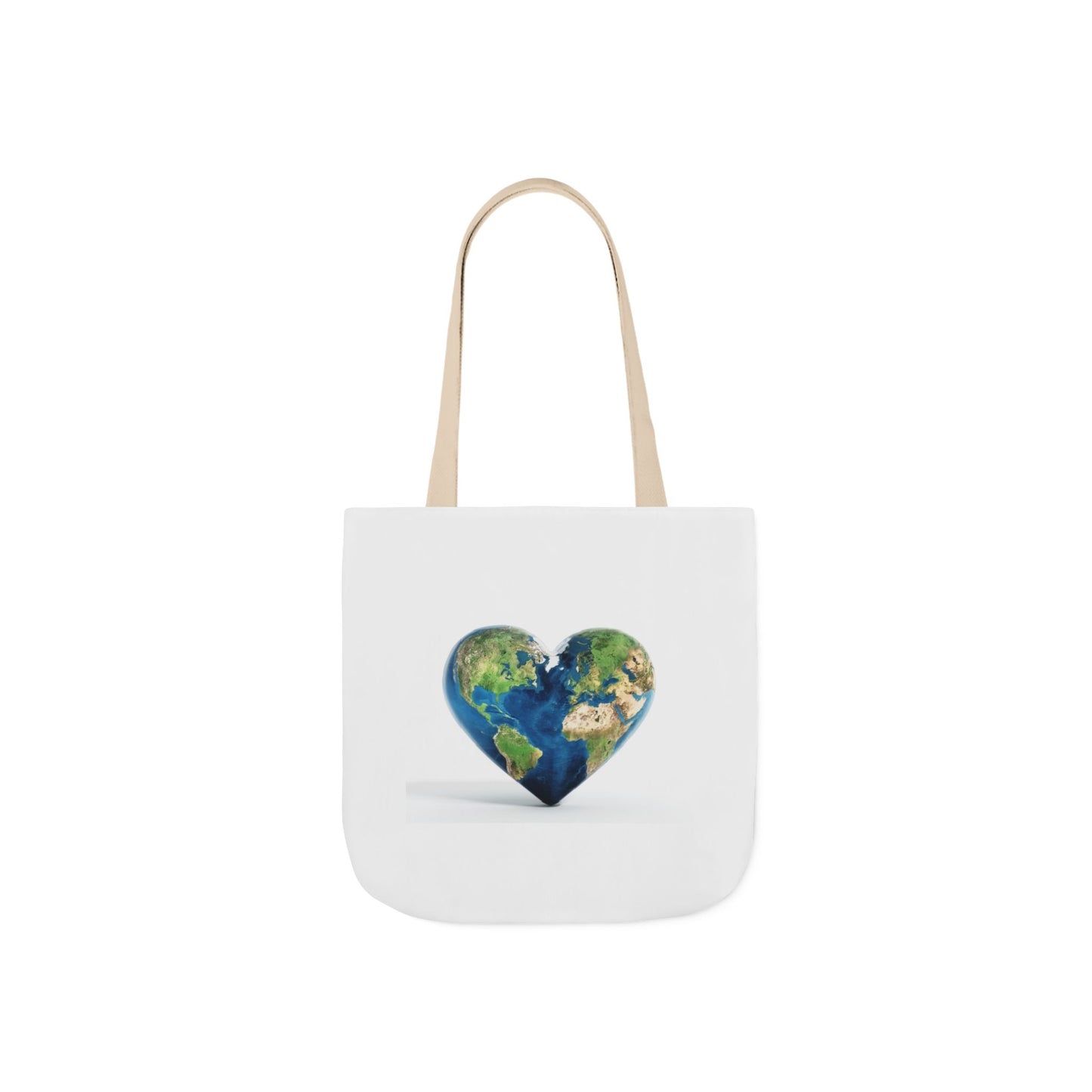 "JOY" Heart Earth Canvas Tote