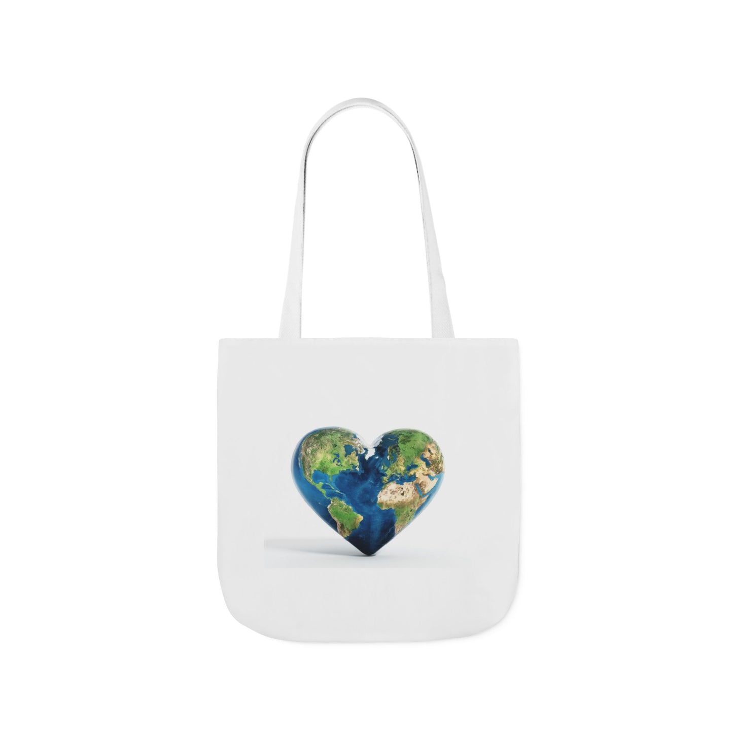 "JOY" Heart Earth Canvas Tote