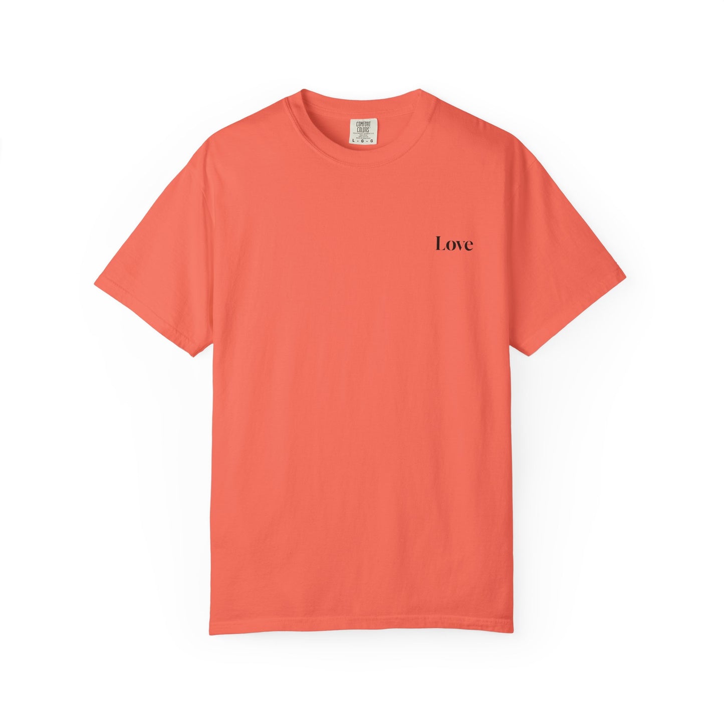 The Power of Words Collection - "Love" with Earth Heart Unisex Soft-style T-Shirt