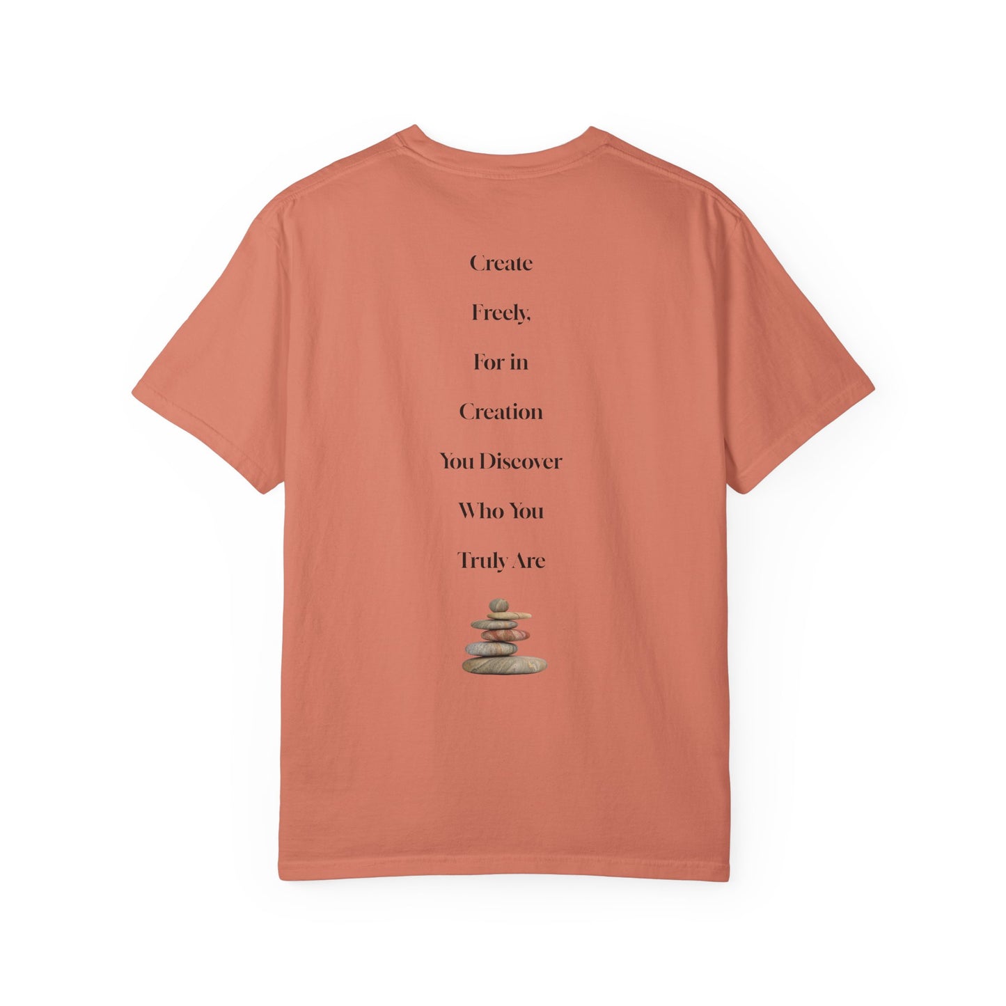 The Power of Words Collection - "Create" with Balancing Stones Unisex Soft-style T-Shirt