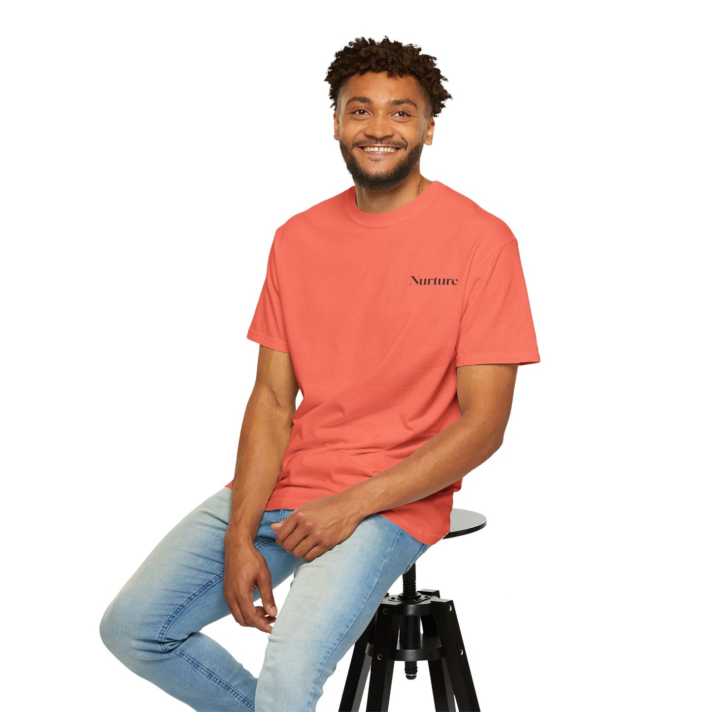 The Power of Words Collection - "Nurture" with Growing Plant Unisex Soft-style T-Shirt
