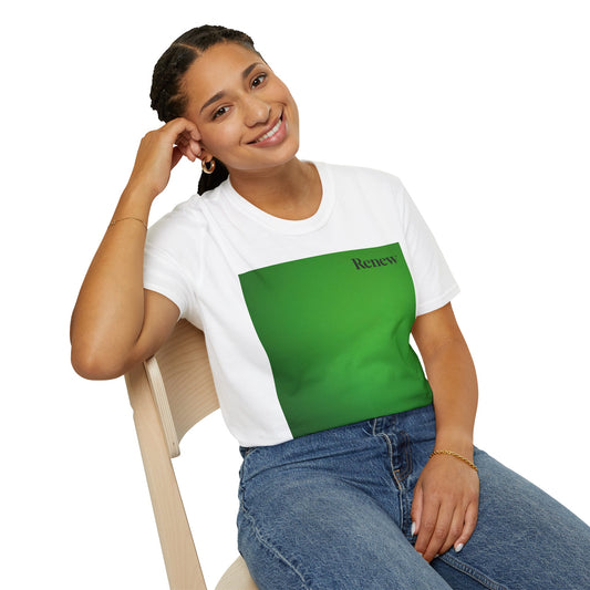 The Power of Color Collection - "Renew" in Green Unisex Softstyle T-Shirt