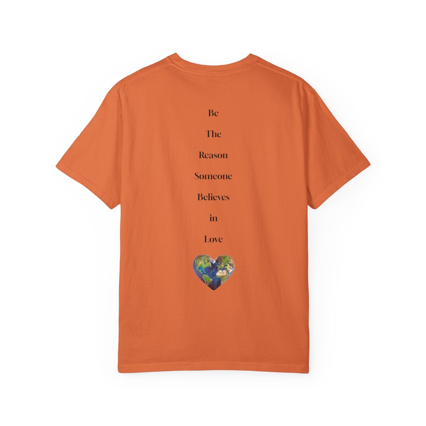 The Power of Words Collection - "Love" with Earth Heart Unisex Soft-style T-Shirt