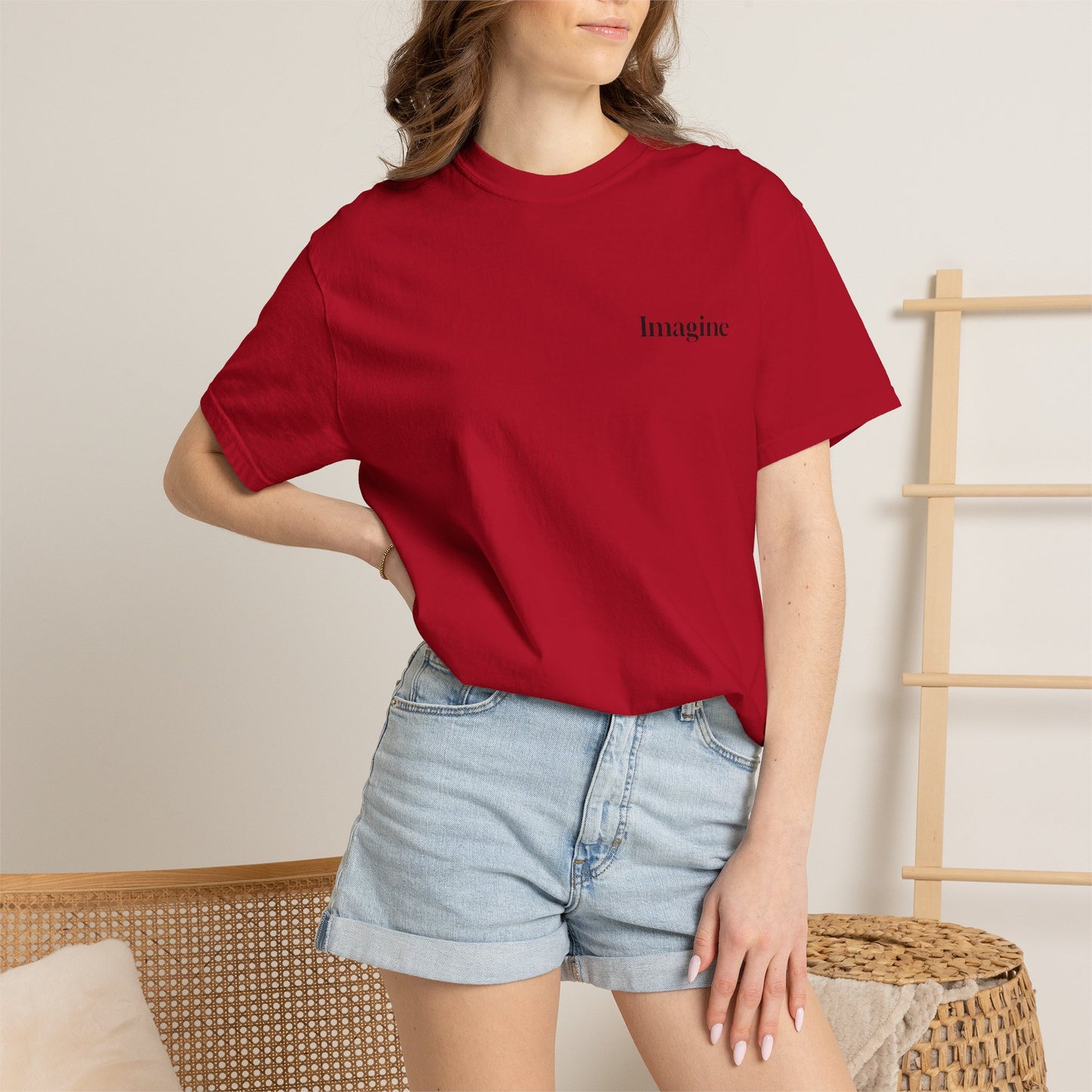 The Power of Words Collection - "Imagine" with Magic Book Unisex Soft-style T-Shirt
