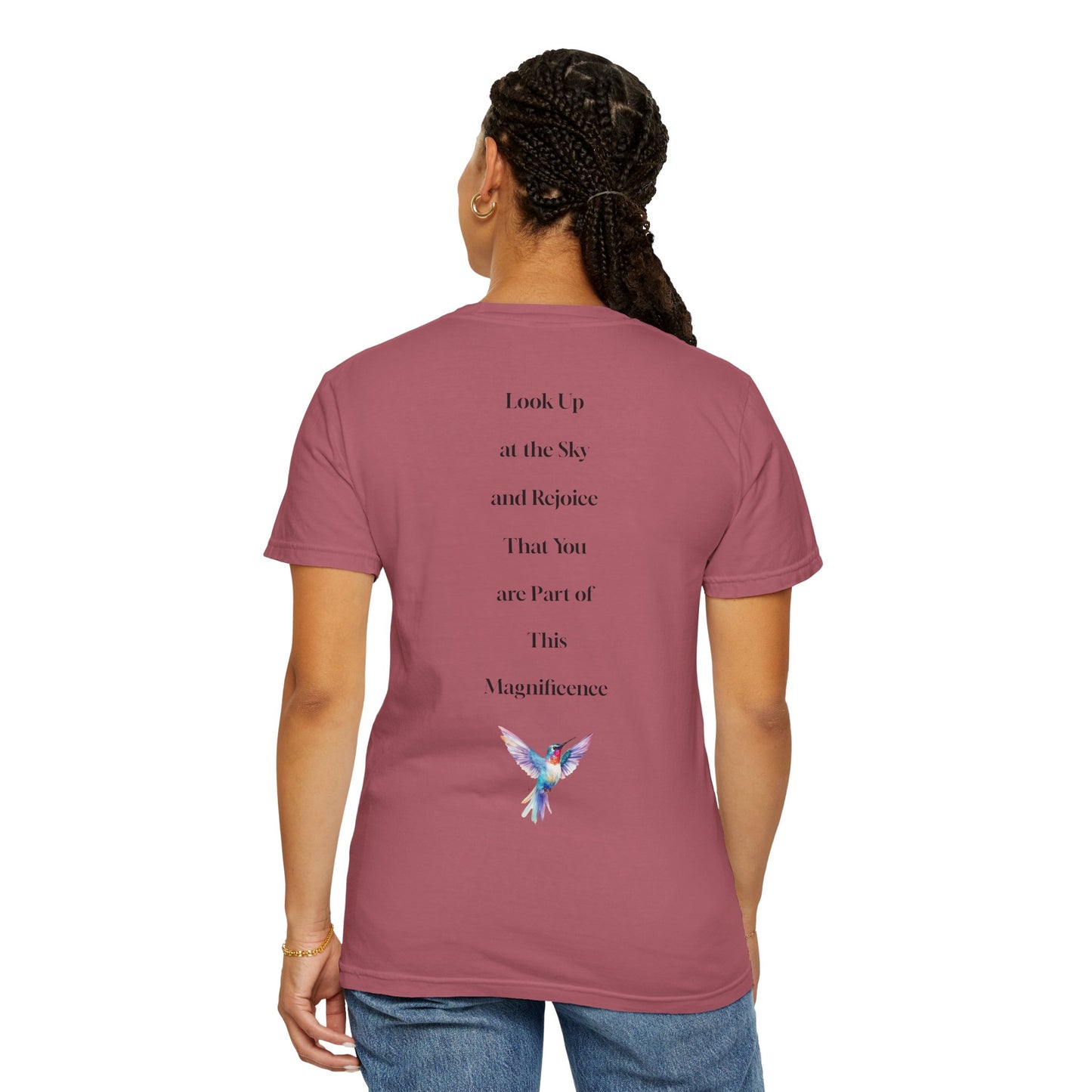 The Power of Words Collection - "Dream" with Humming Bird Unisex Soft-style T-Shirt