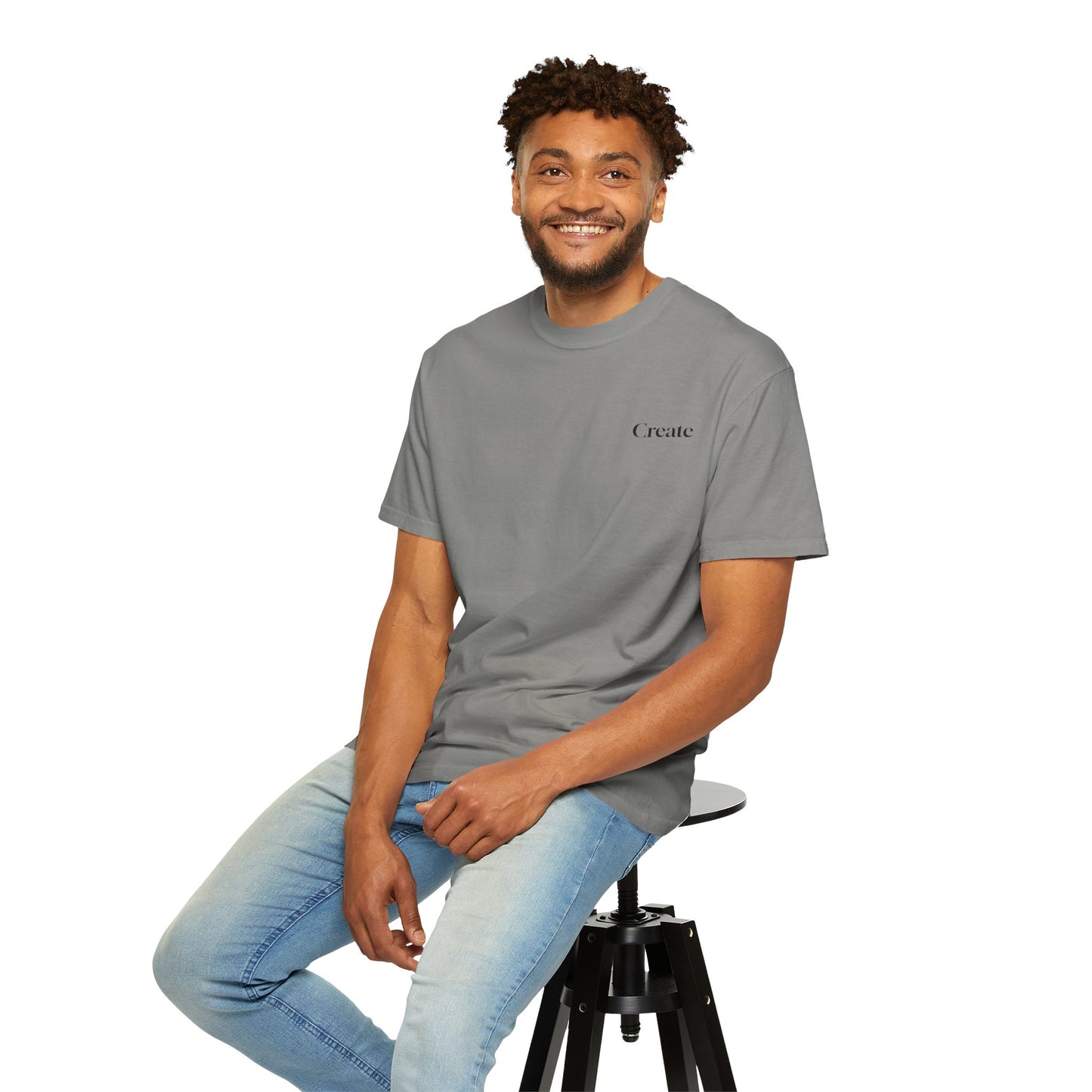The Power of Words Collection - "Create" with Balancing Stones Unisex Soft-style T-Shirt