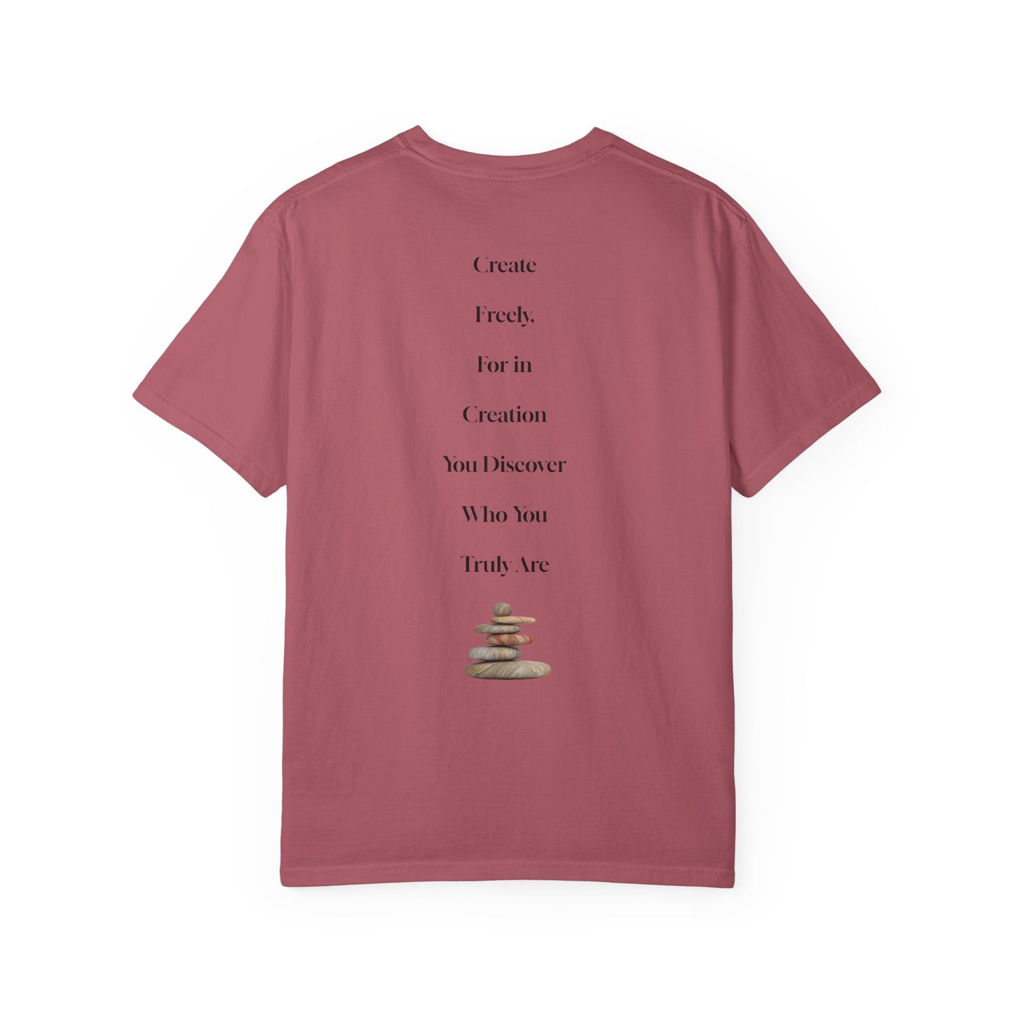 The Power of Words Collection - "Create" with Balancing Stones Unisex Soft-style T-Shirt