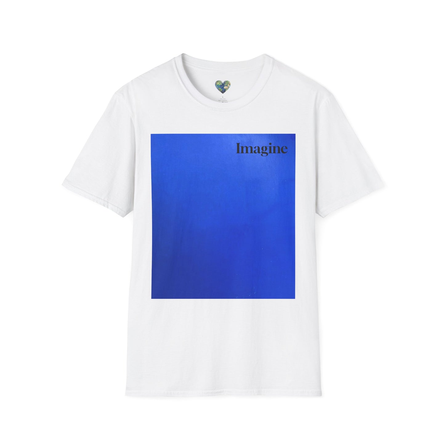 The Power of Color Collection - "Imagine" in Blue Unisex Softstyle T-Shirt