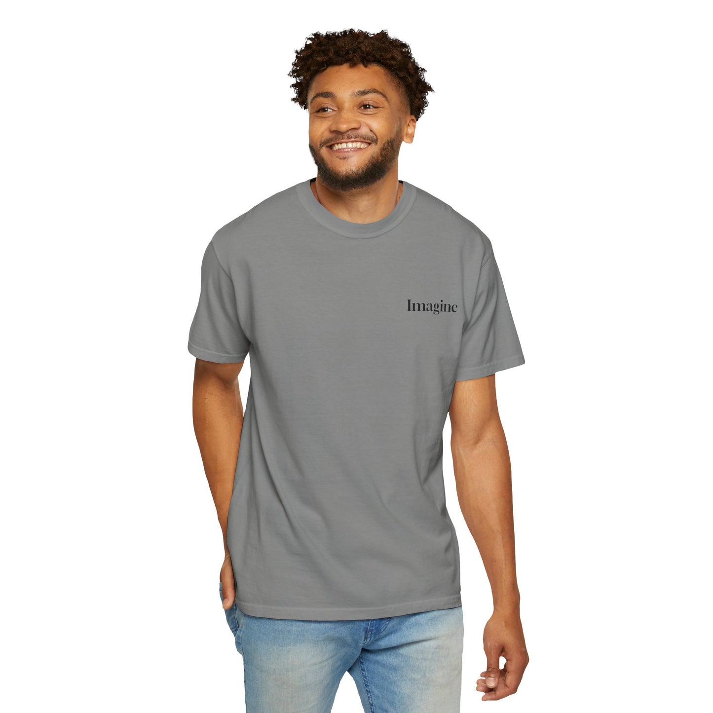 The Power of Words Collection - "Imagine" with Magic Book Unisex Soft-style T-Shirt