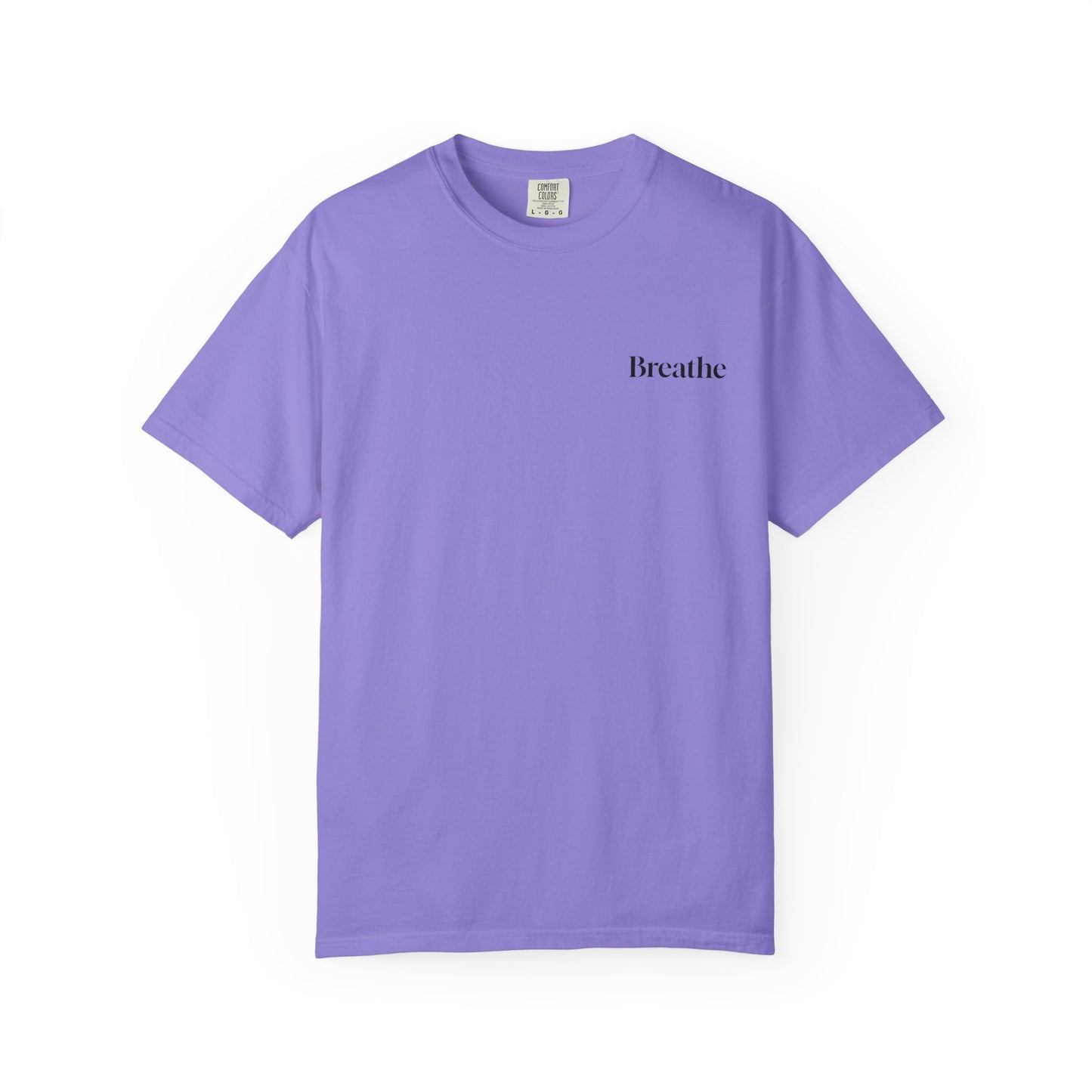 The Power of Words Collection - "Breathe" with Feather Unisex Soft-style T-Shirt