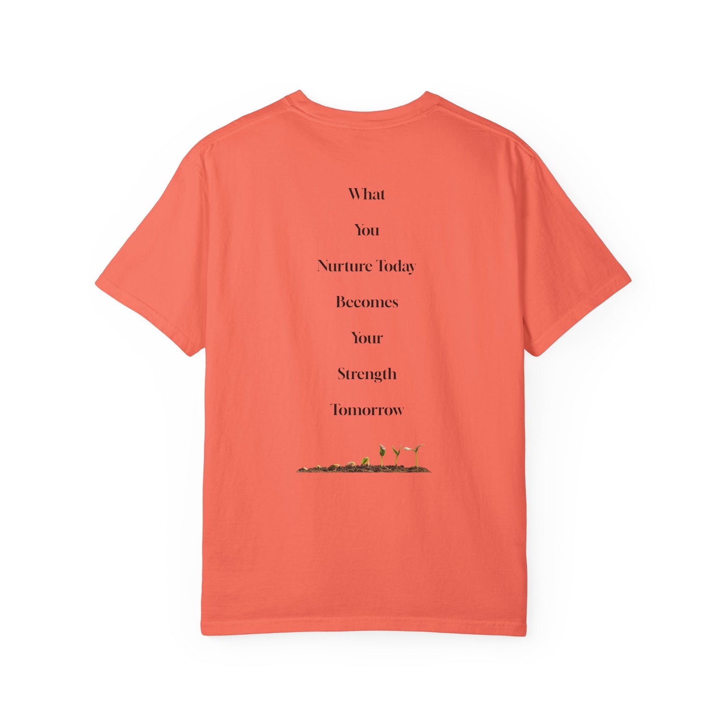 The Power of Words Collection - "Nurture" with Growing Plant Unisex Soft-style T-Shirt