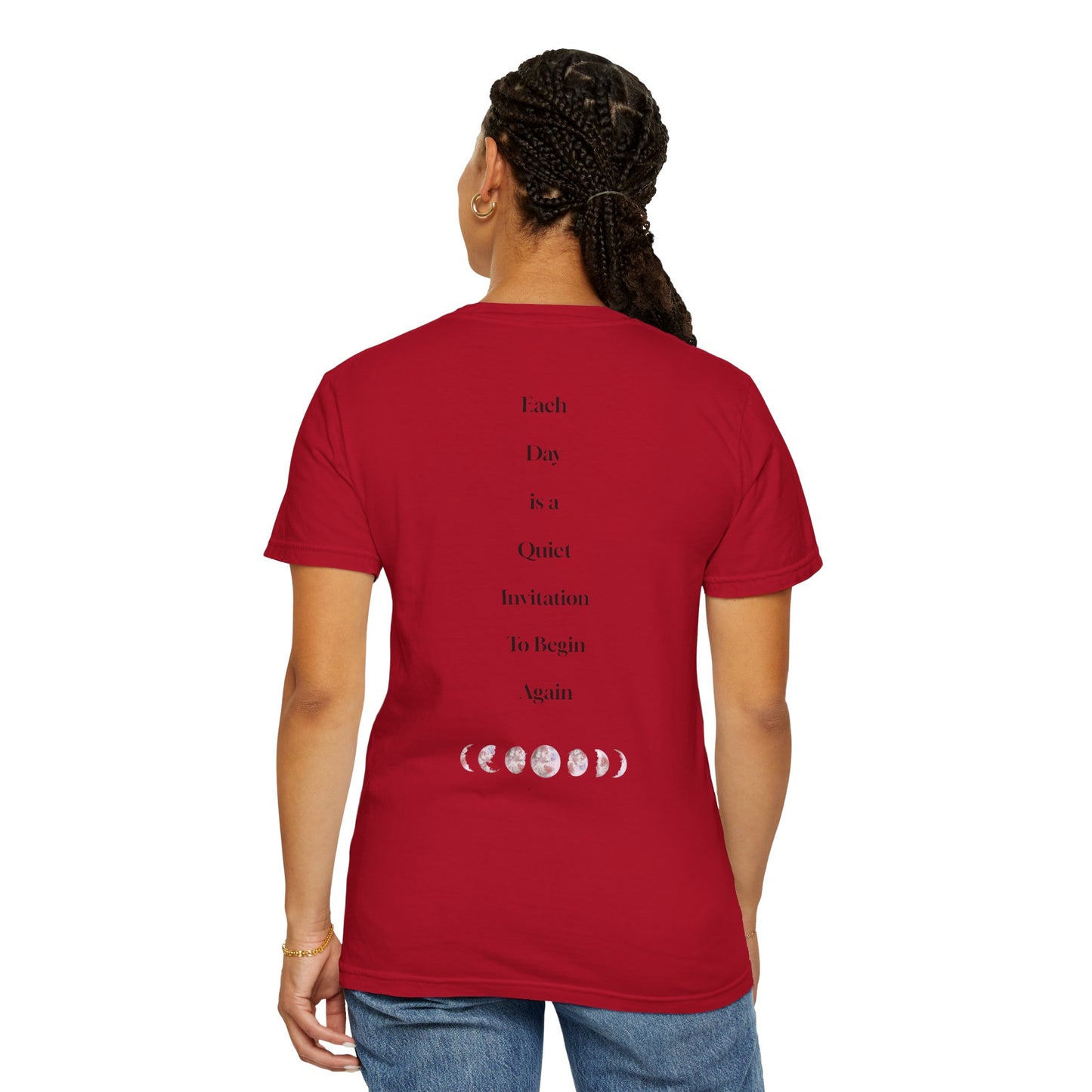 The Power of Words Collection - "Renew" with Moon Phases Unisex Soft-style T-Shirt