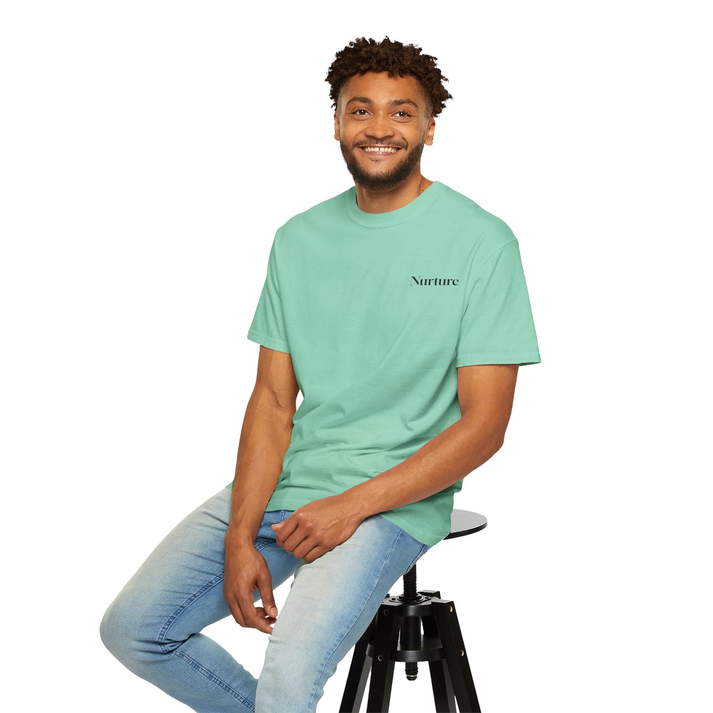 The Power of Words Collection - "Nurture" with Growing Plant Unisex Soft-style T-Shirt
