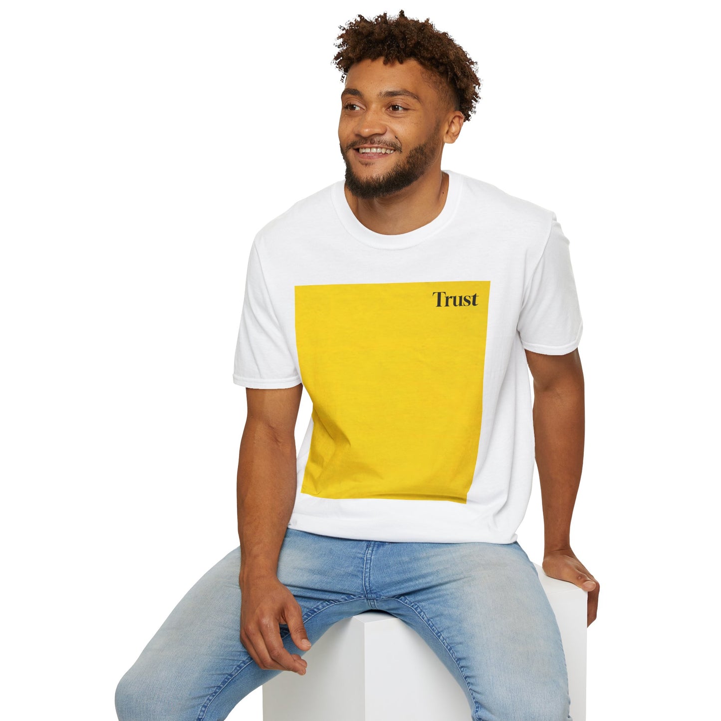 The Power of Color Collection - "Trust" in Yellow Unisex Softstyle T-Shirt