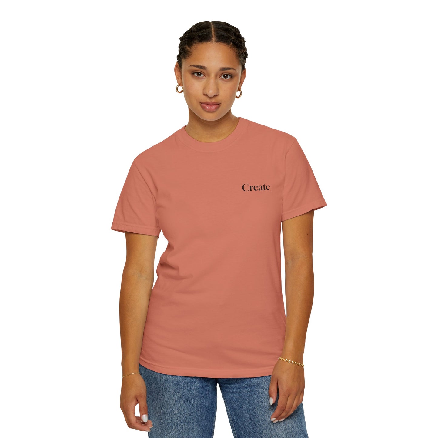 The Power of Words Collection - "Create" with Balancing Stones Unisex Soft-style T-Shirt