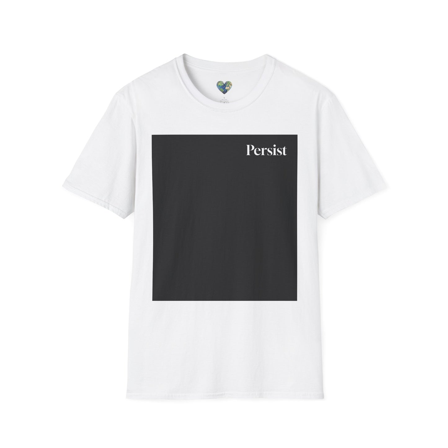 The Power of Color Collection - "Persist" in Black Unisex Softstyle T-Shirt