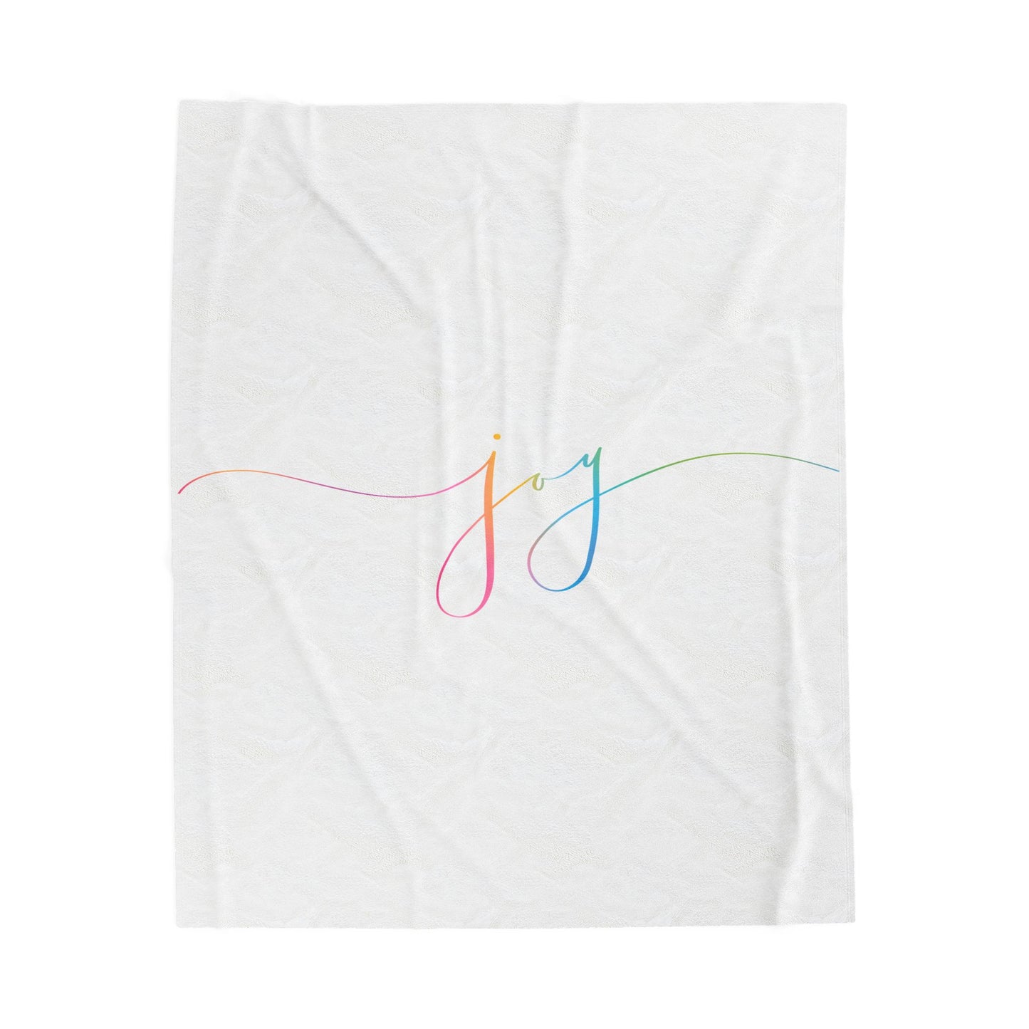 "JOY" Velveteen Plush Blanket & Cozy Throw