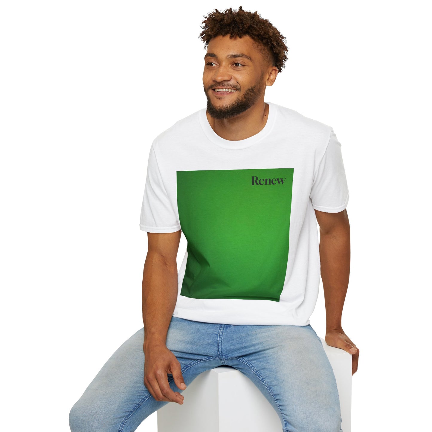 The Power of Color Collection - "Renew" in Green Unisex Softstyle T-Shirt