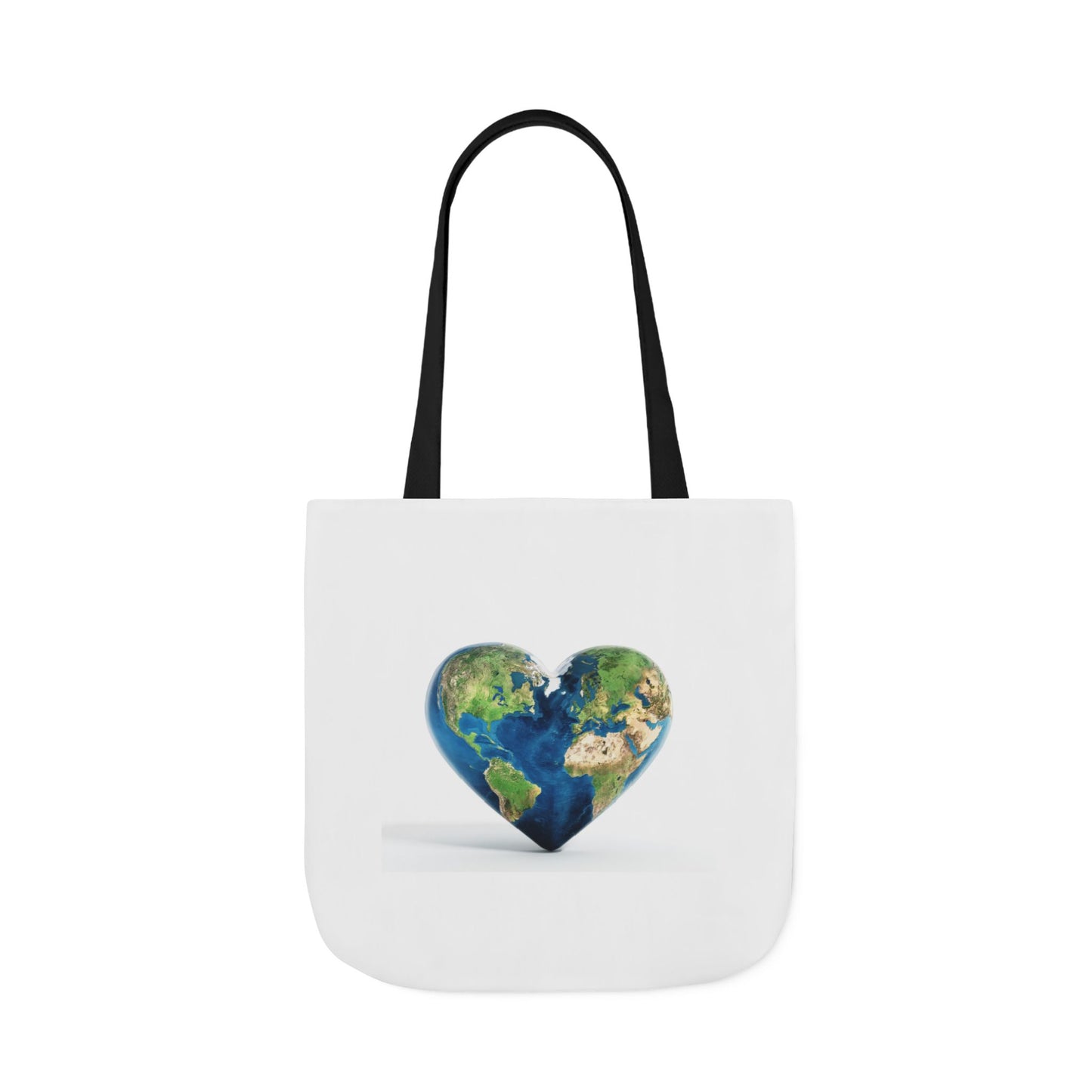 "JOY" Heart Earth Canvas Tote