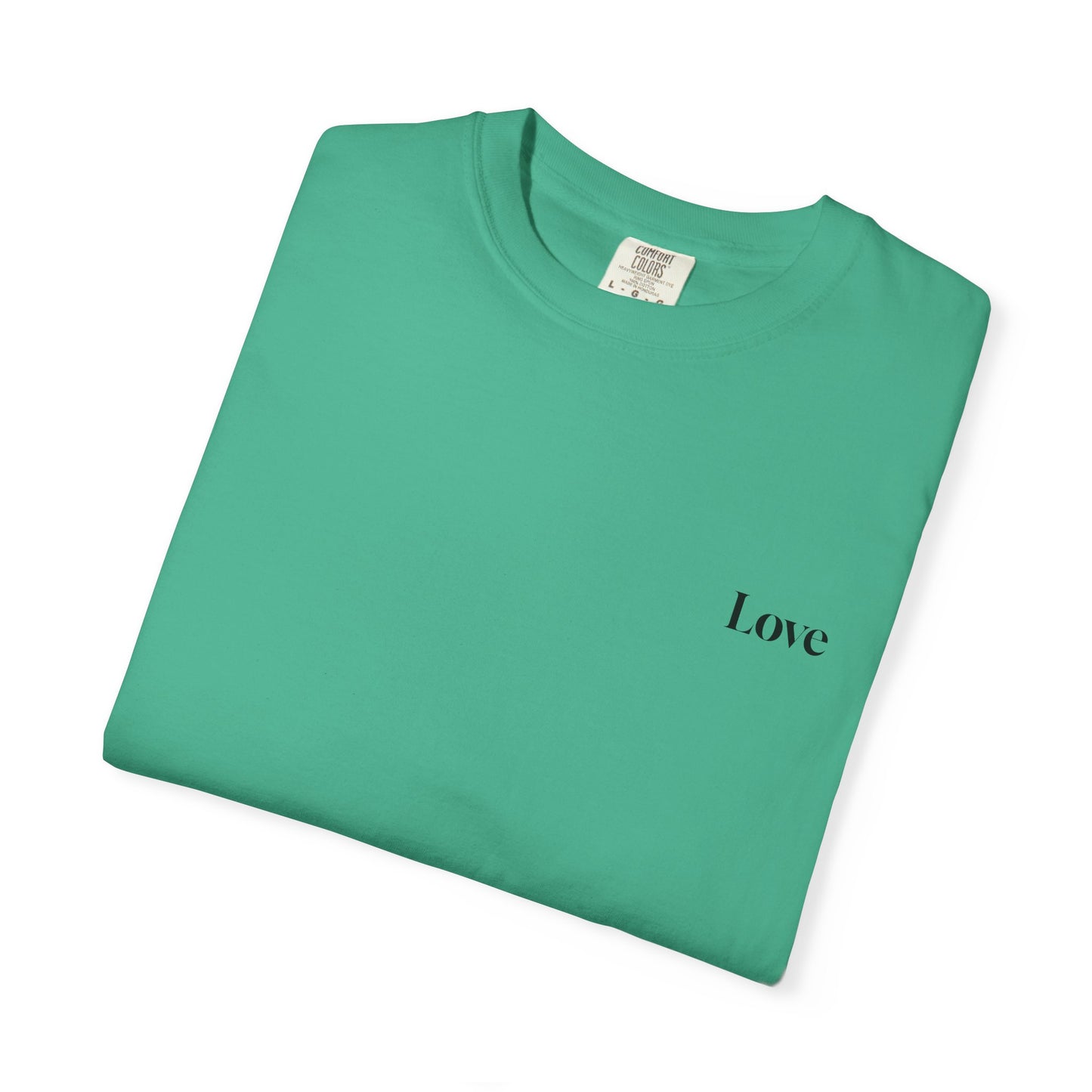 The Power of Words Collection - "Love" with Earth Heart Unisex Soft-style T-Shirt