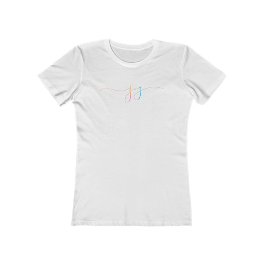 "JOY" Boyfriend Tee for Women