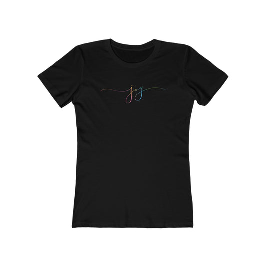 "JOY" Boyfriend Tee for Women