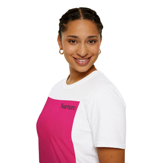 The Power of Color Collection - "Nurture" in Fuchsia Unisex Softstyle T-Shirt
