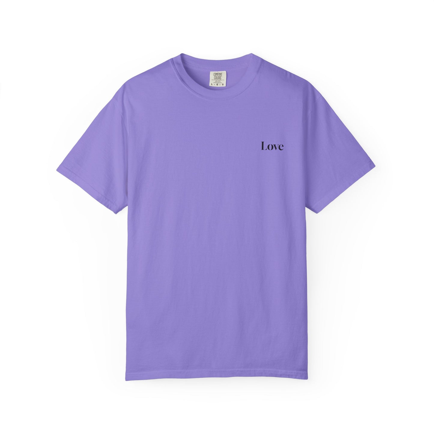 The Power of Words Collection - "Love" with Earth Heart Unisex Soft-style T-Shirt