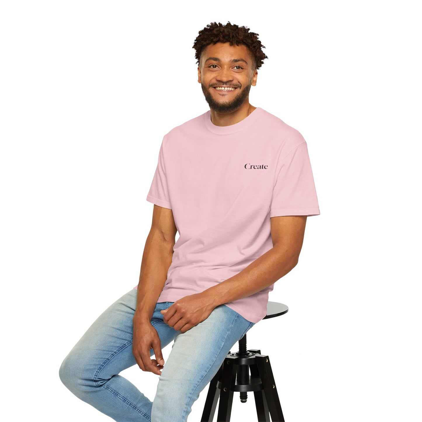 The Power of Words Collection - "Create" with Balancing Stones Unisex Soft-style T-Shirt