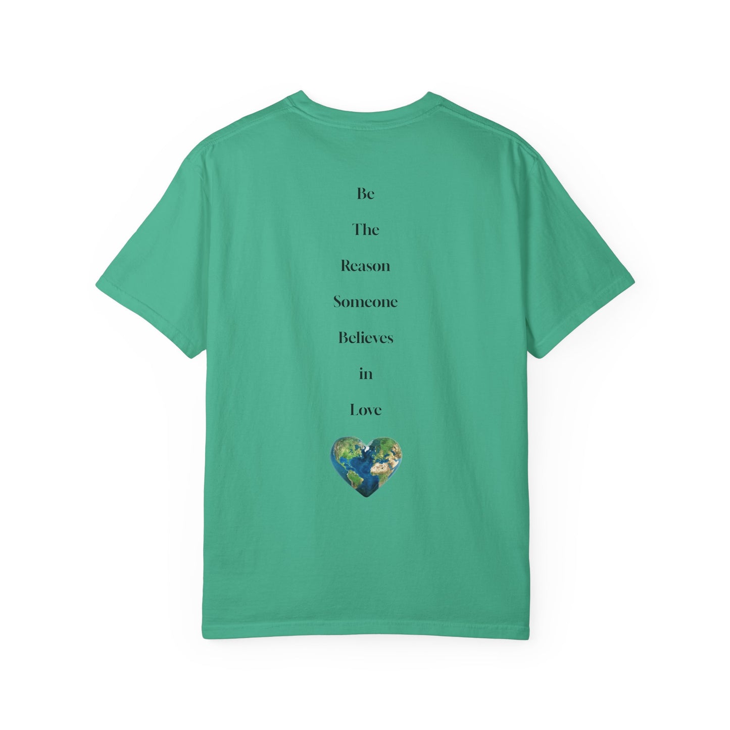 The Power of Words Collection - "Love" with Earth Heart Unisex Soft-style T-Shirt