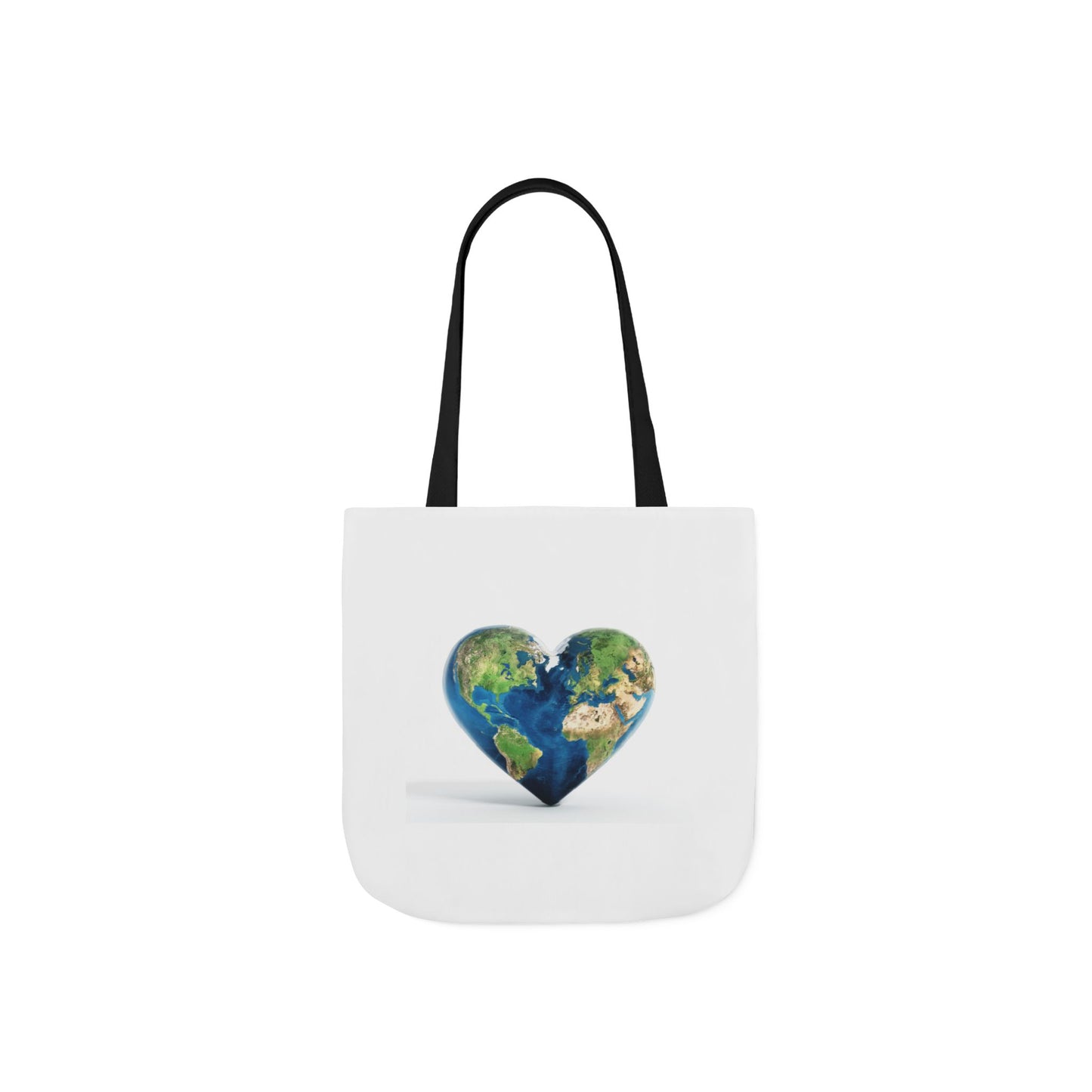 "JOY" Heart Earth Canvas Tote