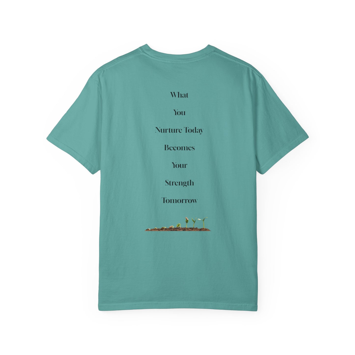 The Power of Words Collection - "Nurture" with Growing Plant Unisex Soft-style T-Shirt