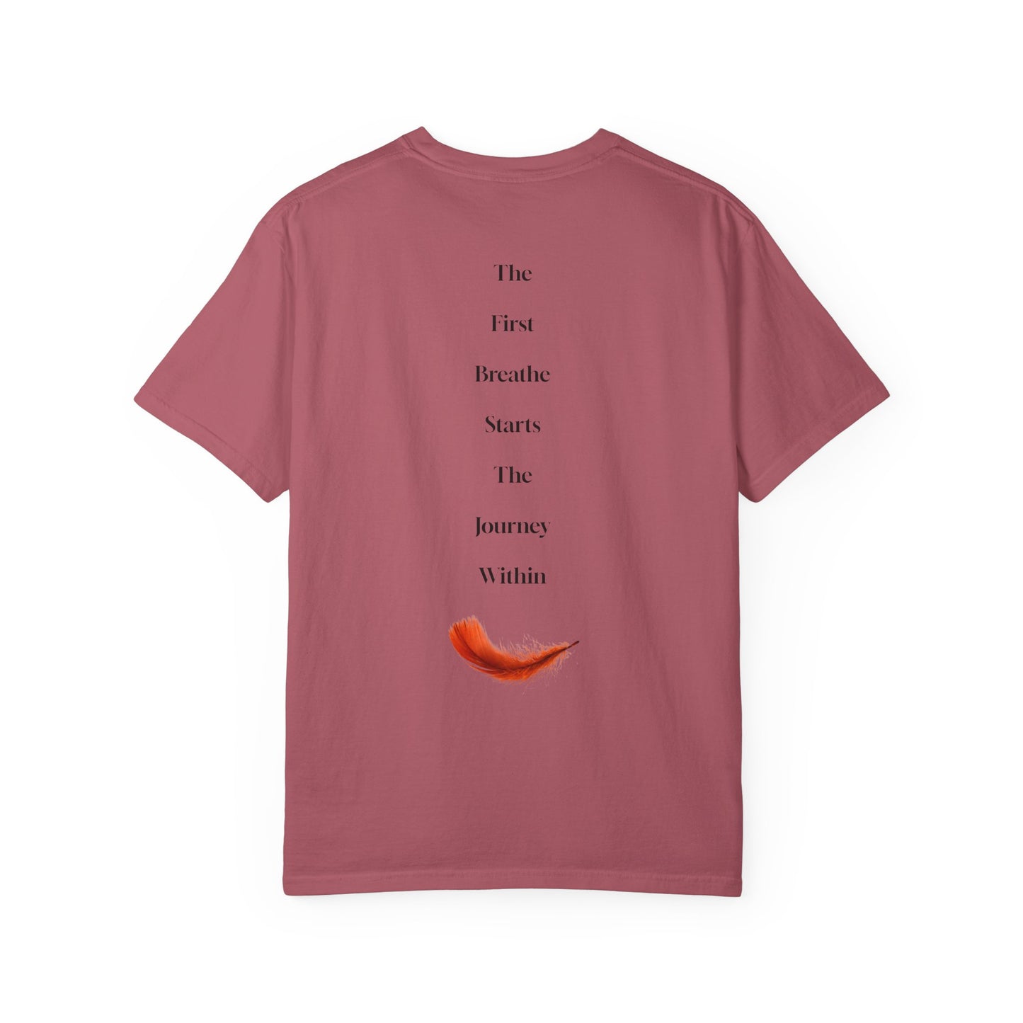 The Power of Words Collection - "Breathe" with Feather Unisex Soft-style T-Shirt