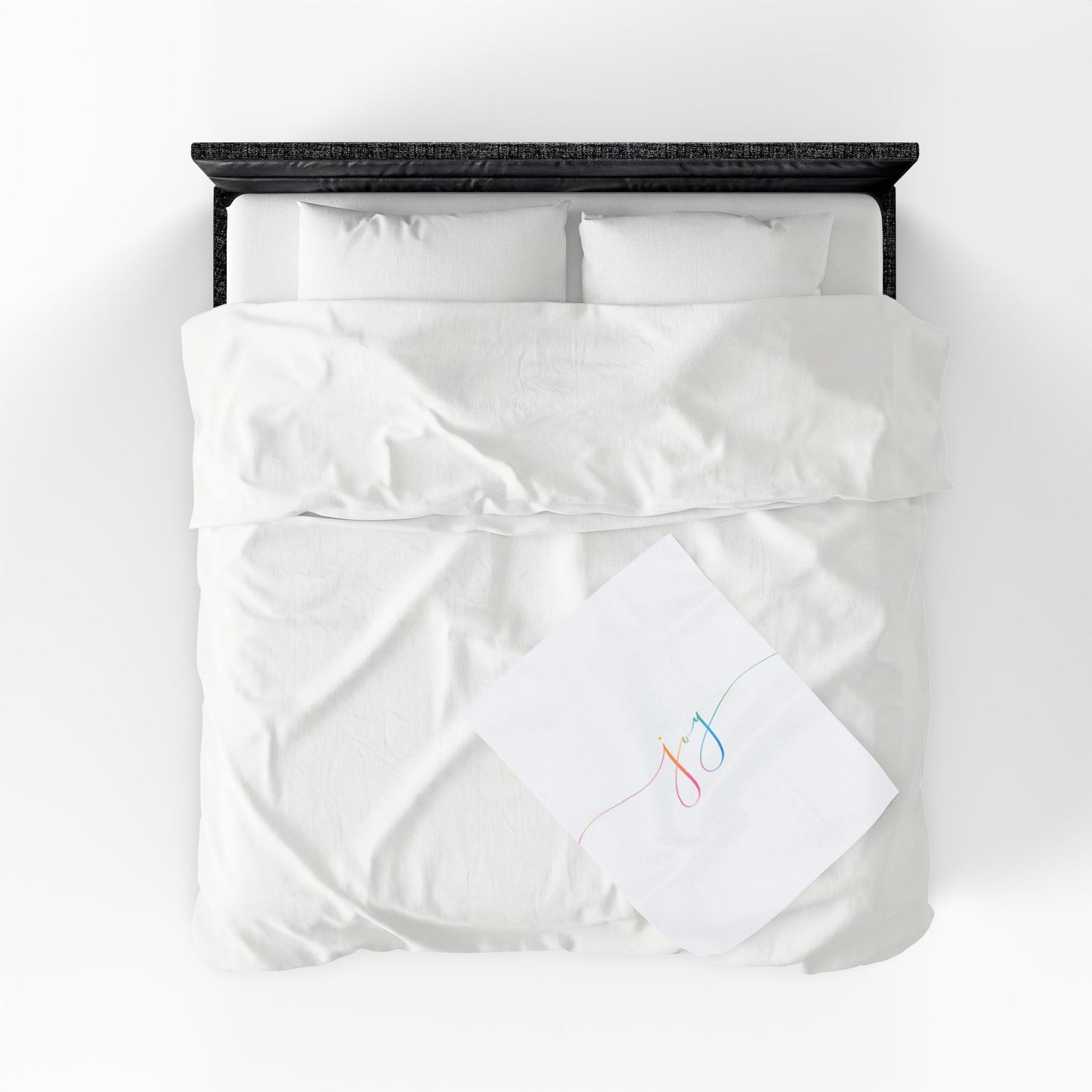 "JOY" Velveteen Plush Blanket & Cozy Throw