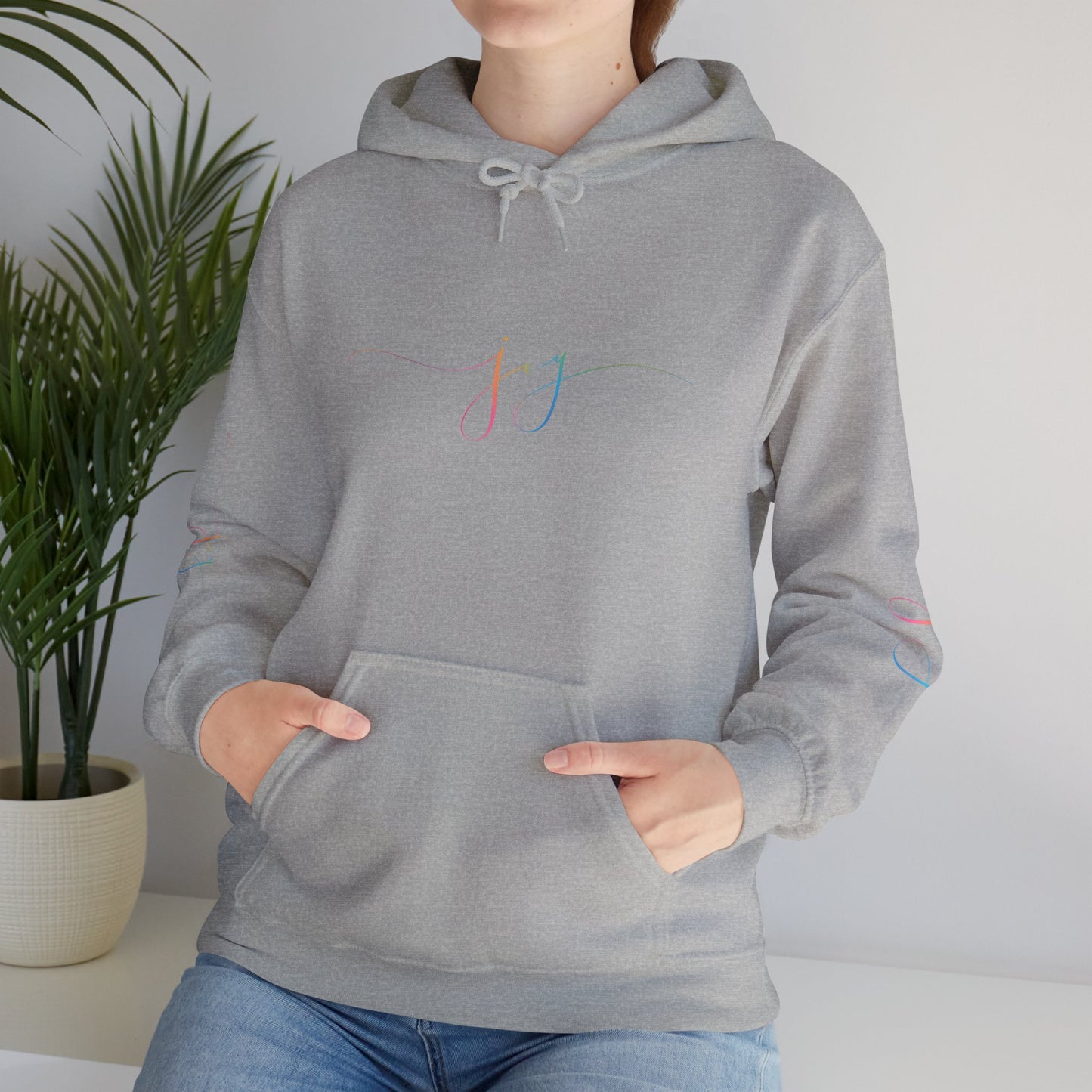 "JOY" Minimal Pastel 'JJ' Hoodie
