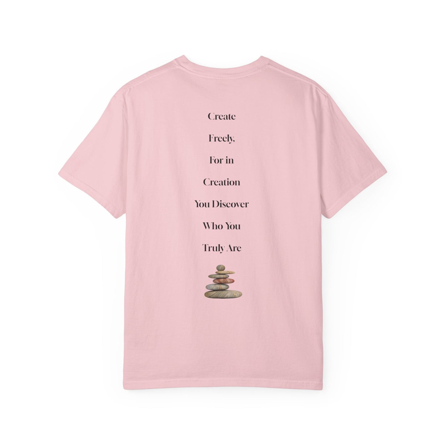 The Power of Words Collection - "Create" with Balancing Stones Unisex Soft-style T-Shirt