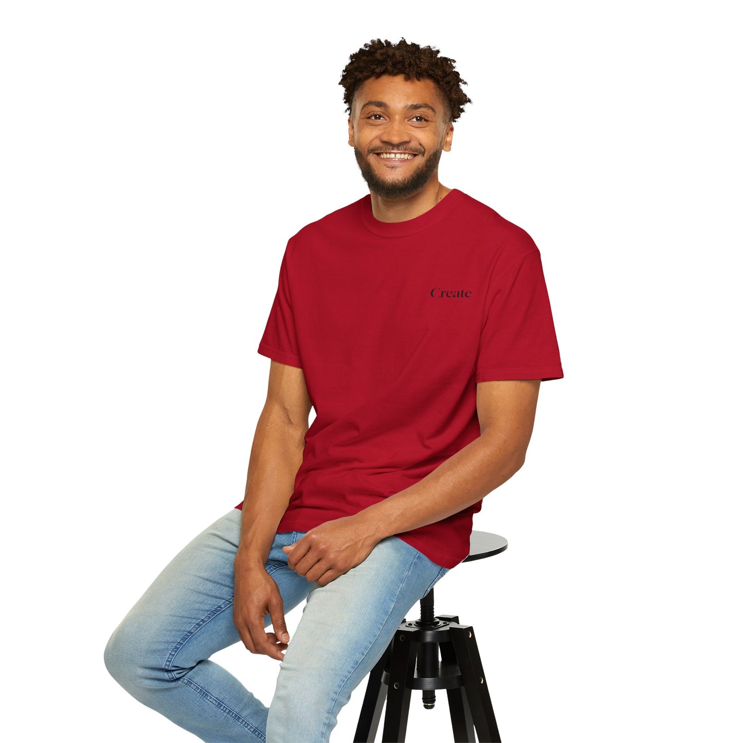 The Power of Words Collection - "Create" with Balancing Stones Unisex Soft-style T-Shirt