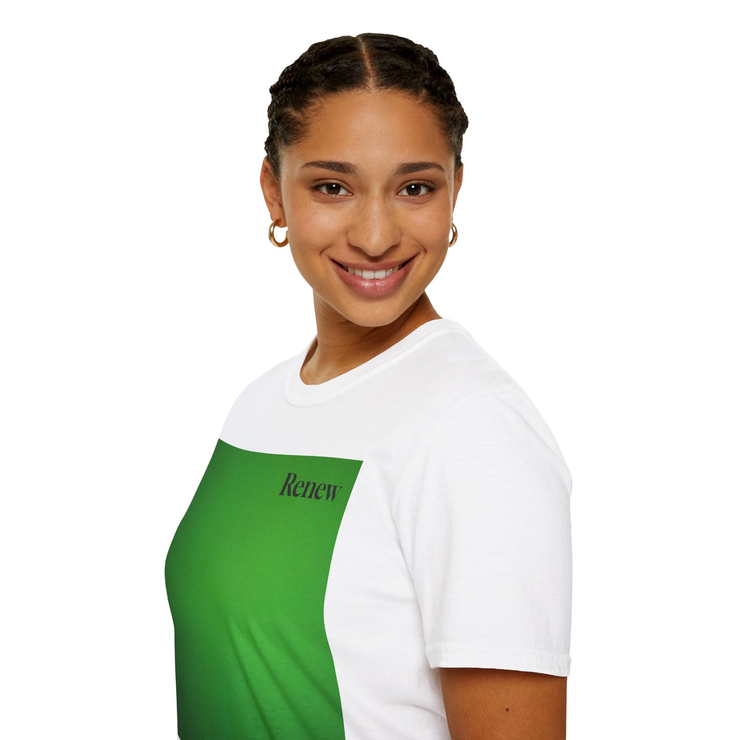 The Power of Color Collection - "Renew" in Green Unisex Softstyle T-Shirt
