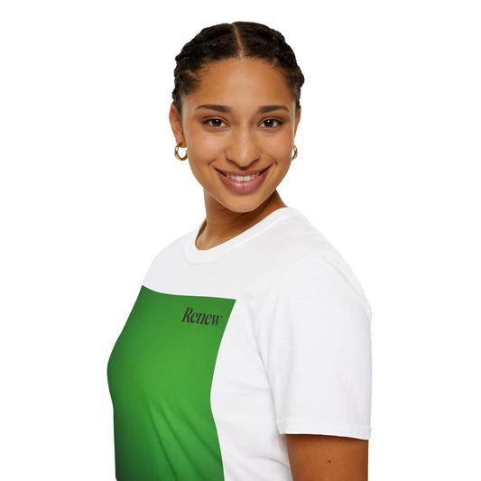 The Power of Color Collection - "Renew" in Green Unisex Softstyle T-Shirt