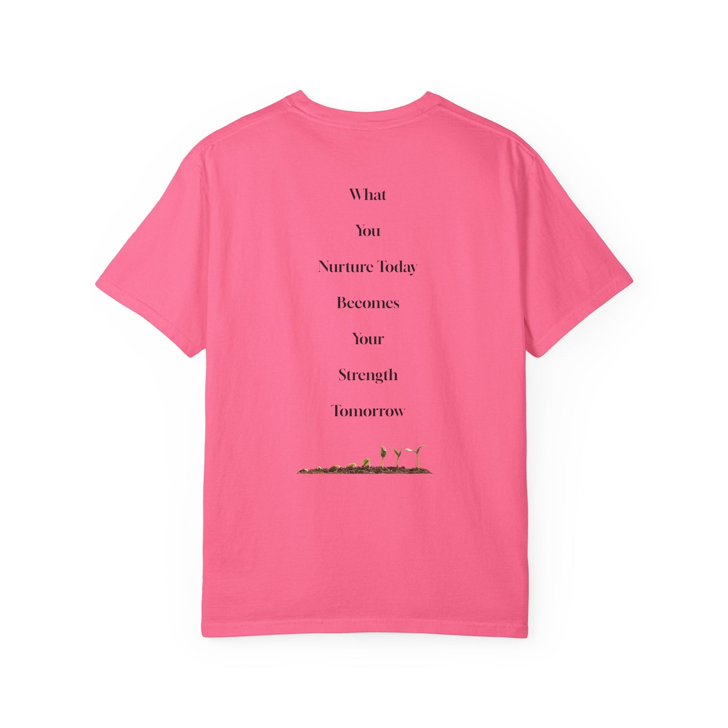 The Power of Words Collection - "Nurture" with Growing Plant Unisex Soft-style T-Shirt