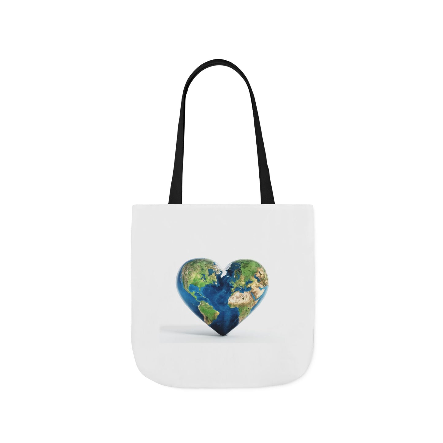 "JOY" Heart Earth Canvas Tote